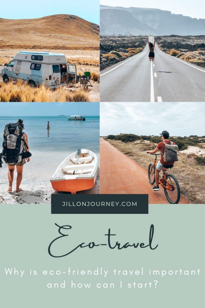 Sustainable traveling Jillonjourney Pinterest pin