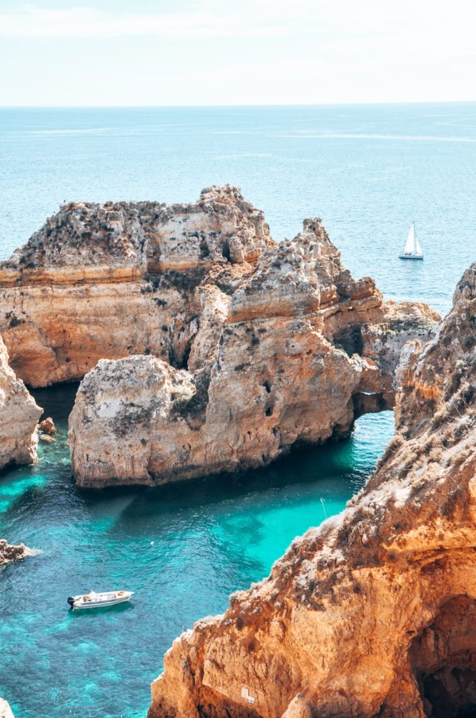 Portugal coast Ponta Piedade