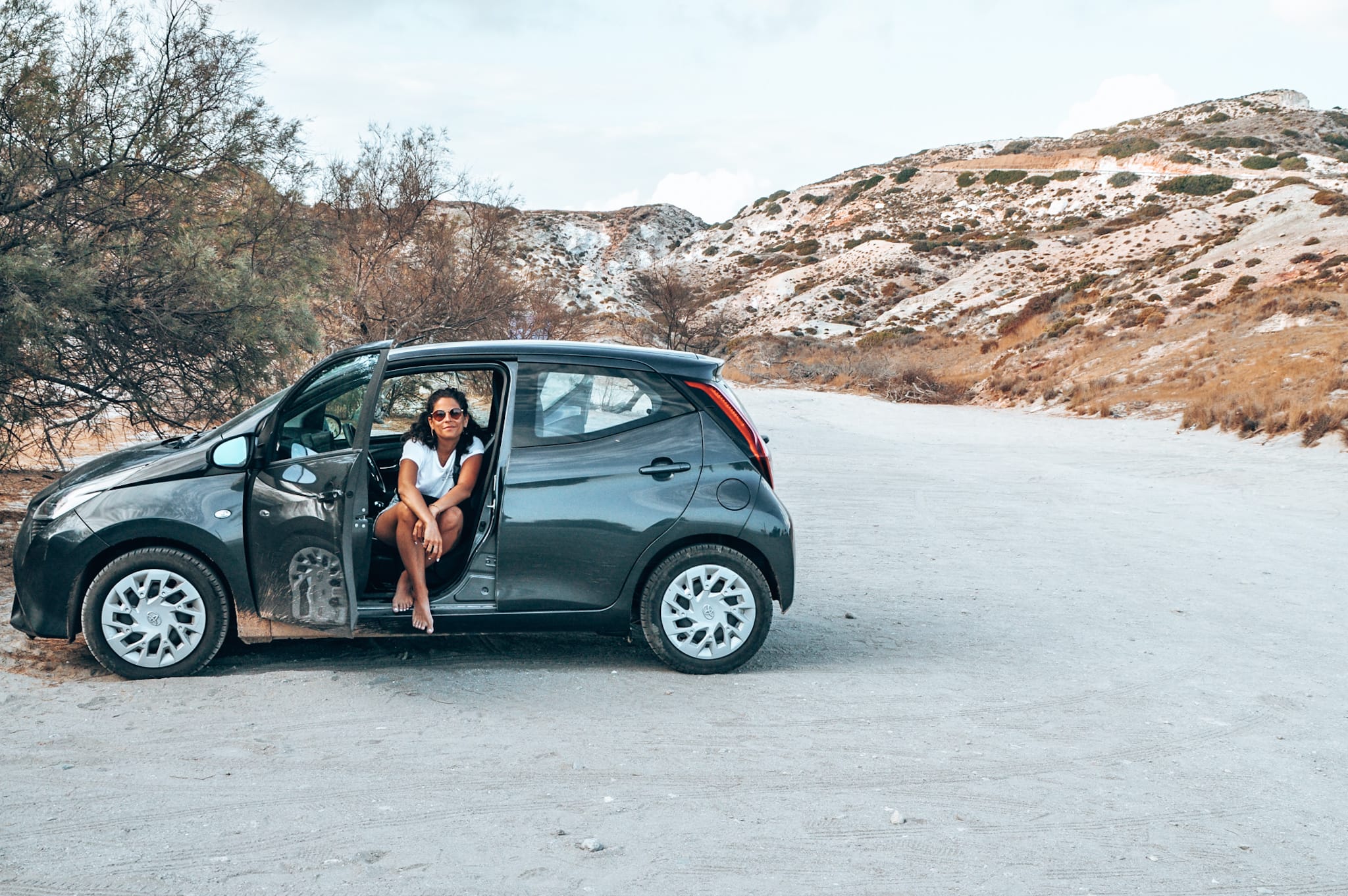 Renting a car is the best thing to see Milos