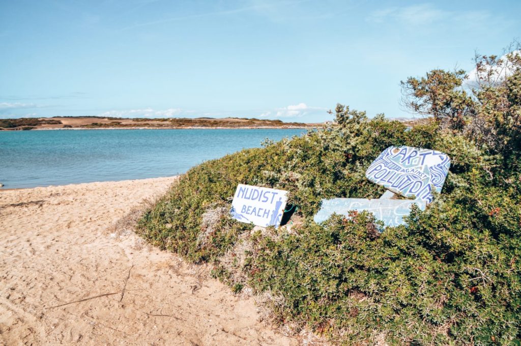 Naturist beach in Antiparos