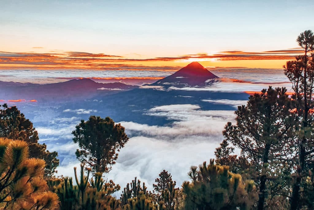The view from Acatenango volcano