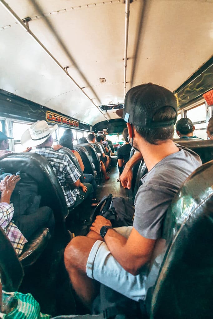 Riding the bus in El Salvador
