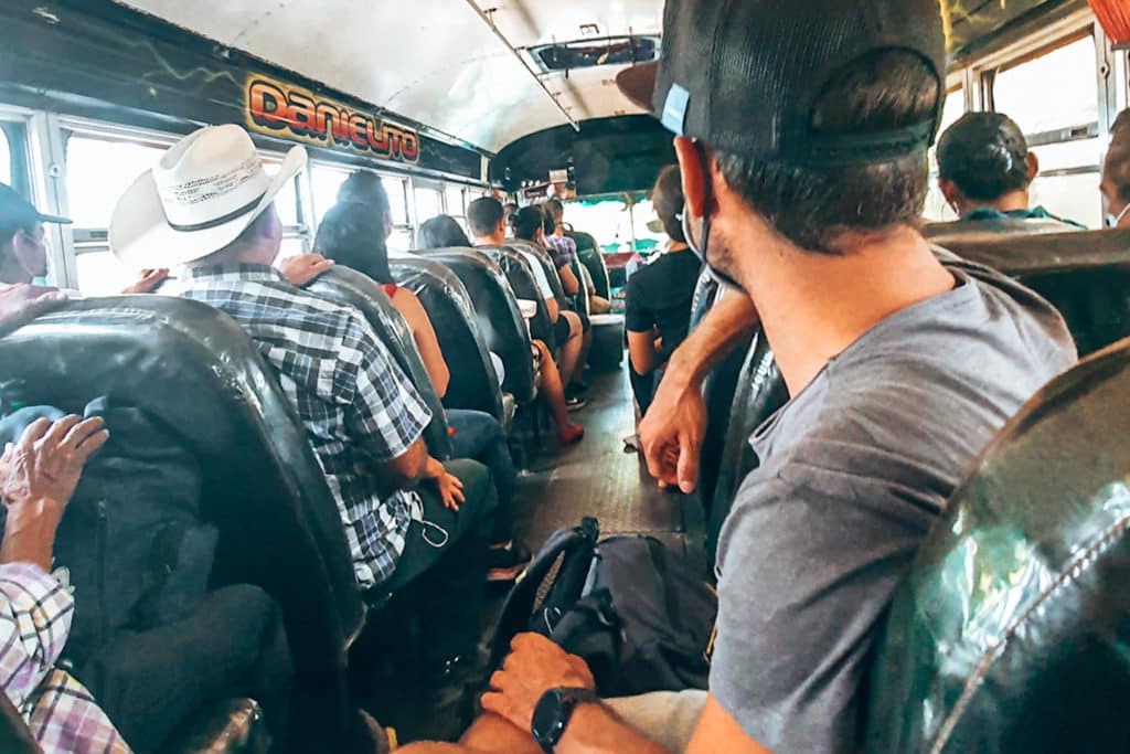 Riding the bus in El Salvador