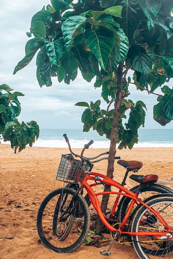 Riding bikes in Bocas del Toro was a slow traveling adventure