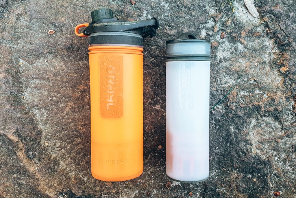 Grayl water purifier bottles