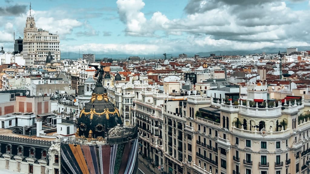 The view from Circulo de Bellas Artes