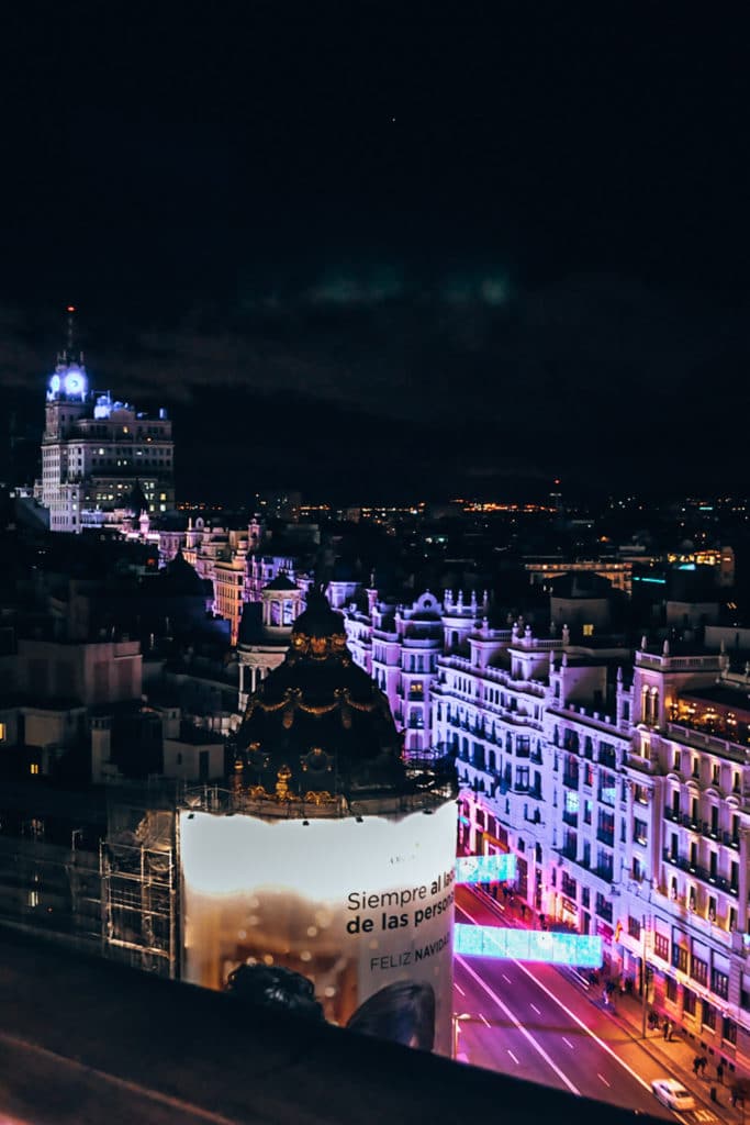 Rooftop view in Madrid / Rooftop Bars gehören zu den besten Madrid Tipps