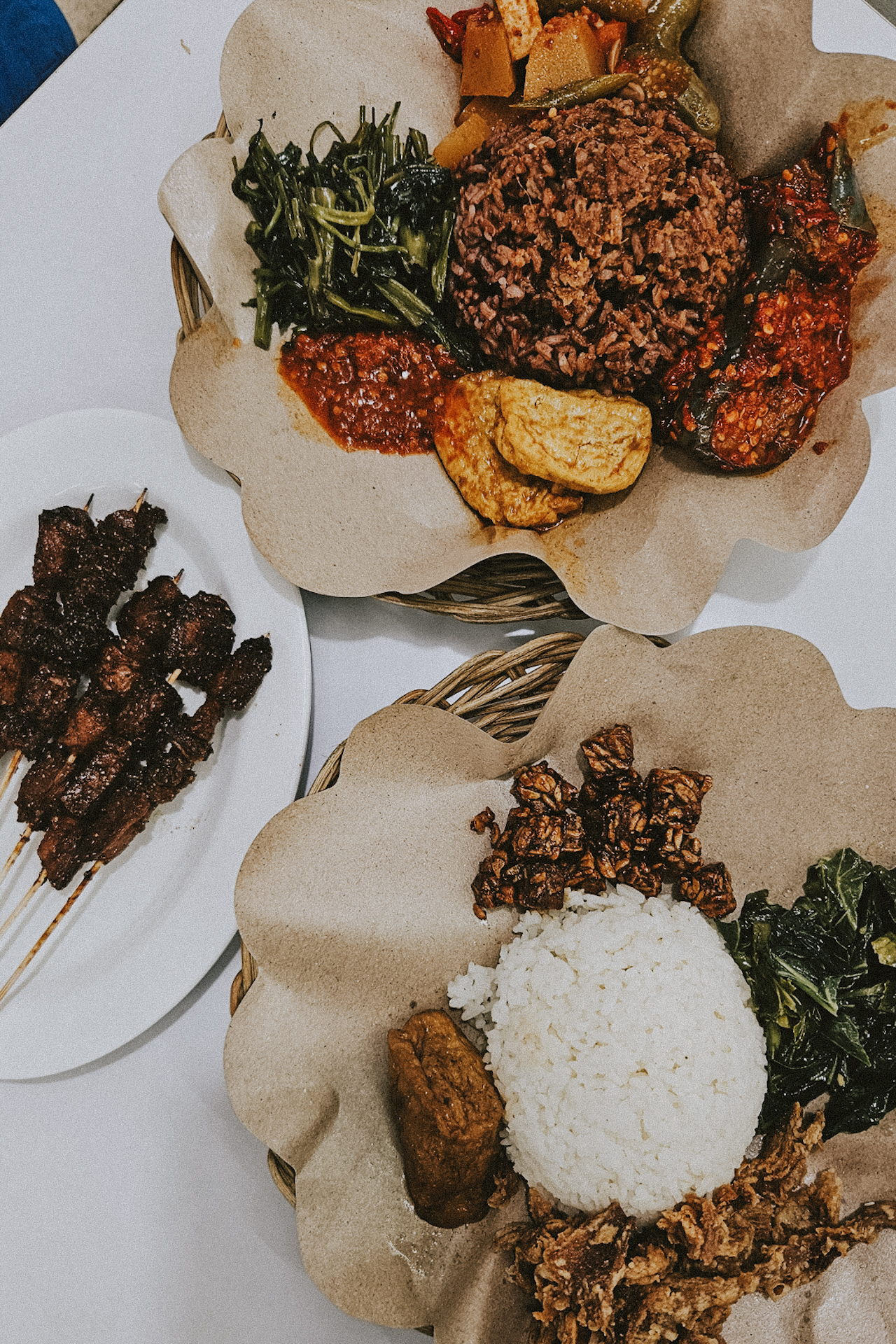 Indonesian food nasi campur