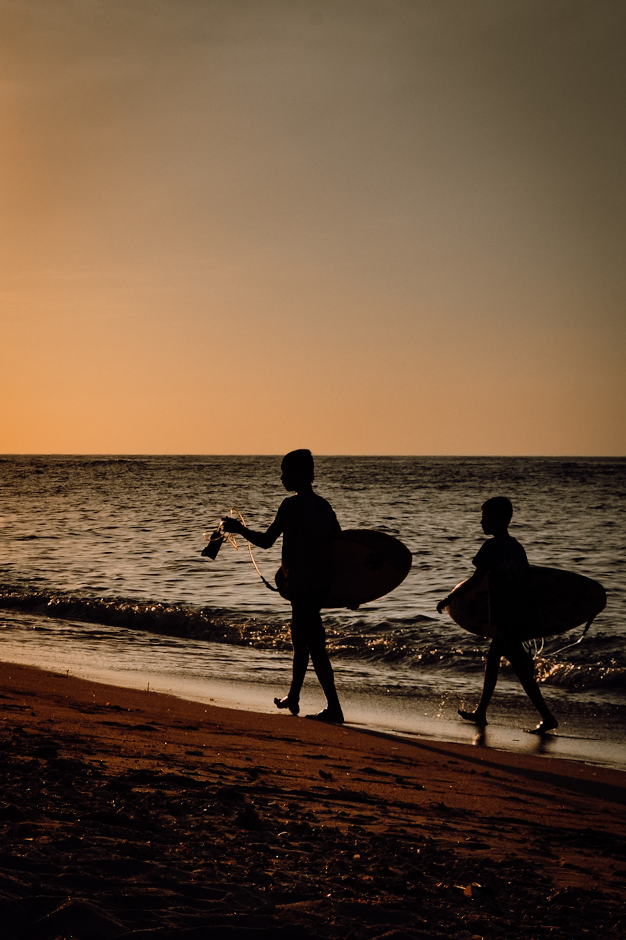 Kids playing on the beach Gili air