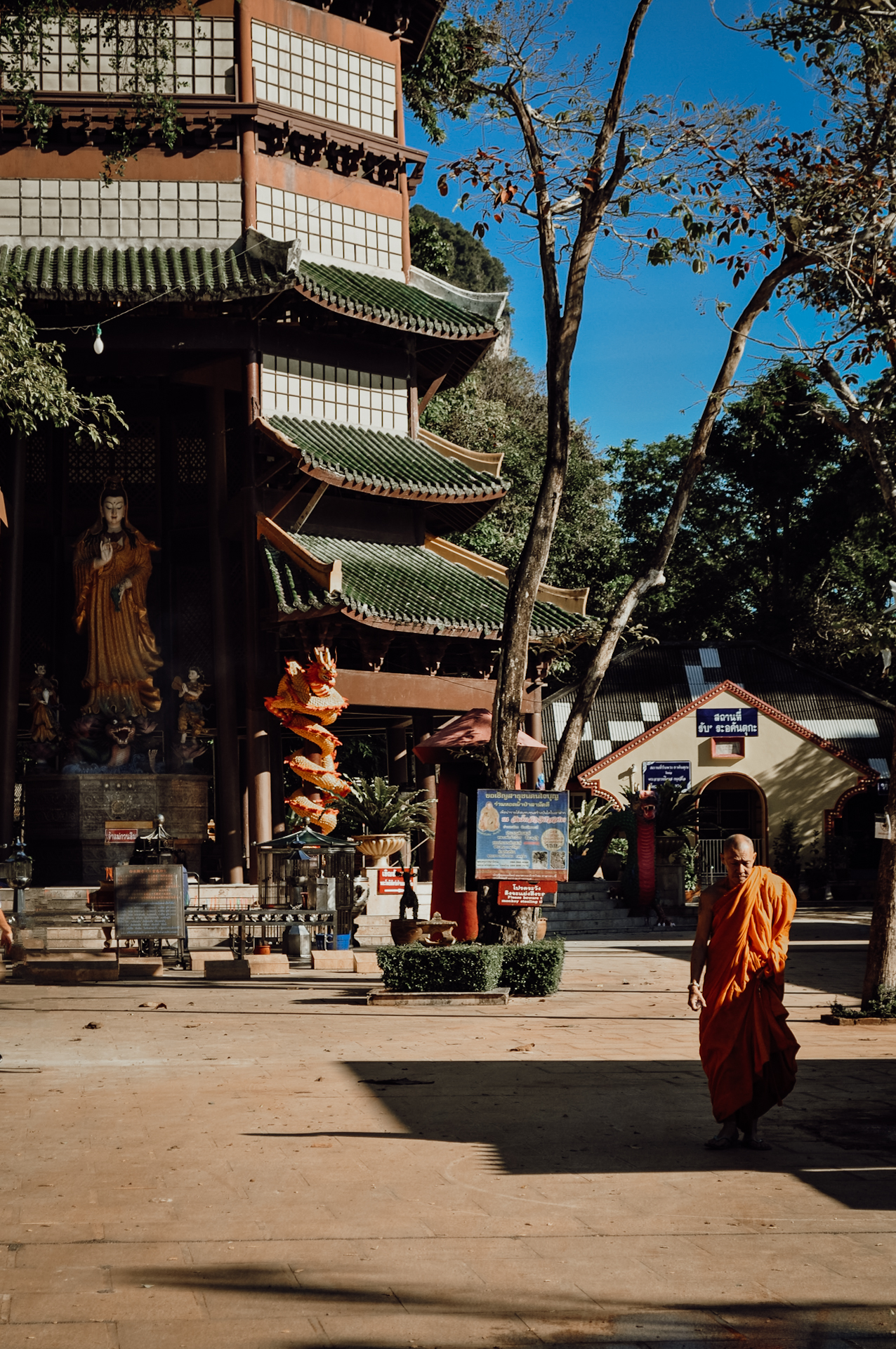 A Buddhist monk in Thailand