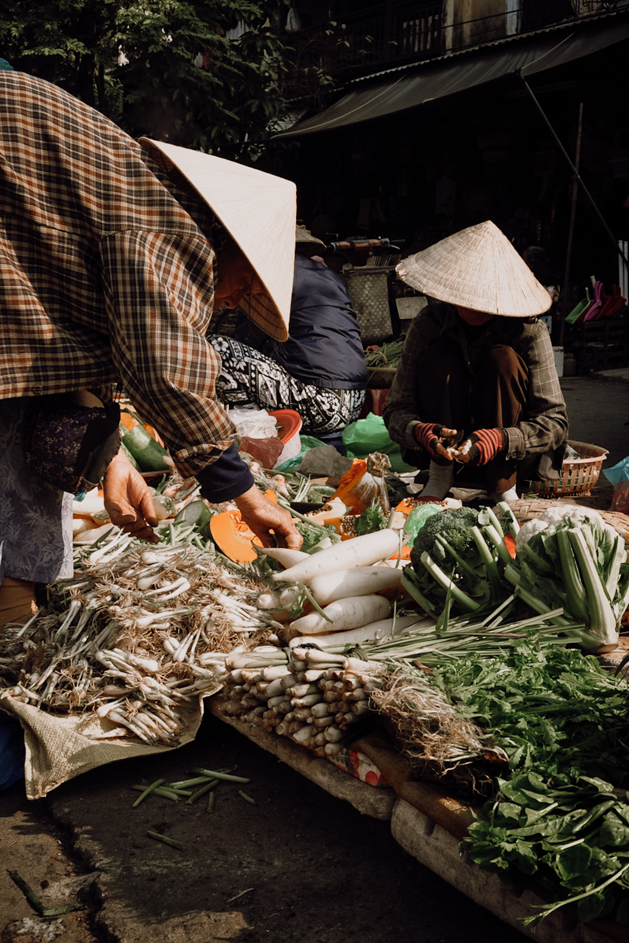A market in Vietnam / Ein Markt in Vietnam beim Backpacking in Südostasien
