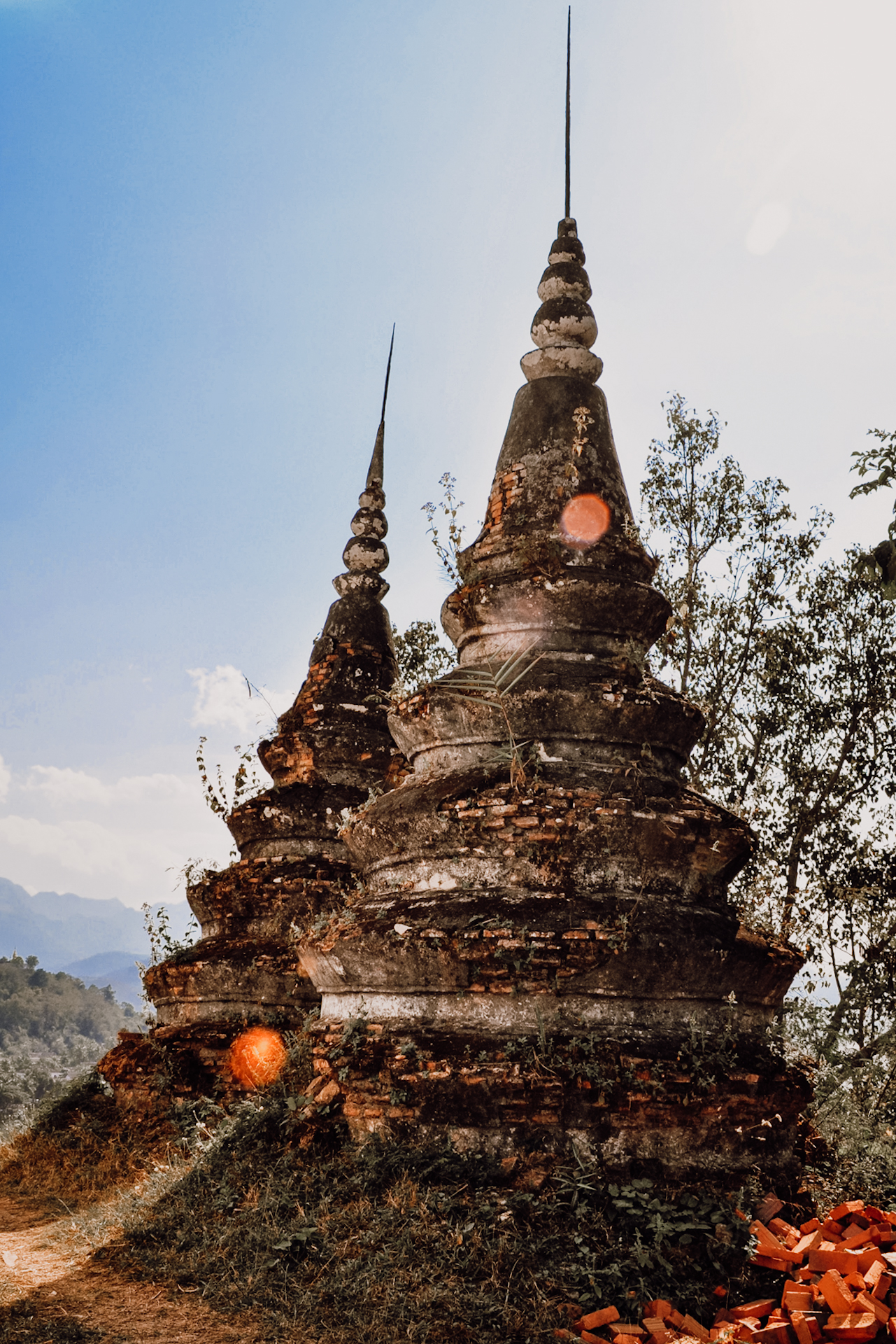 Temples in Luang Prabang, on my Laos itinerary / Tempel in Luang Prabang beim Backpacking in Laos