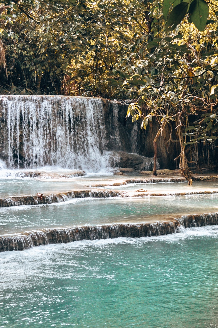 Kuang Si Waterfalls, some of the best things to do in Laos / Kuang Si Wasserfälle, eine wunderschöne Sehenswürdigkeit in Laos