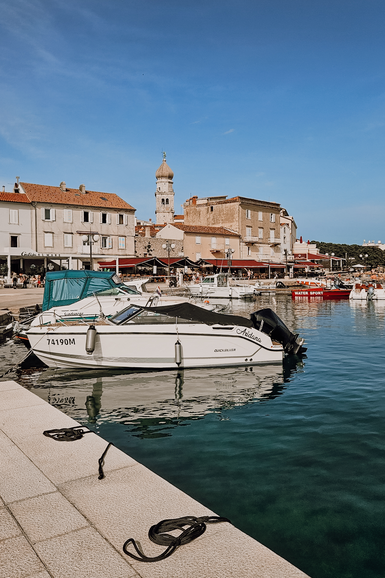 Krk Town, Croatia / Krk Stadt, eine beliebte Sehenswürdigkeit in Krk