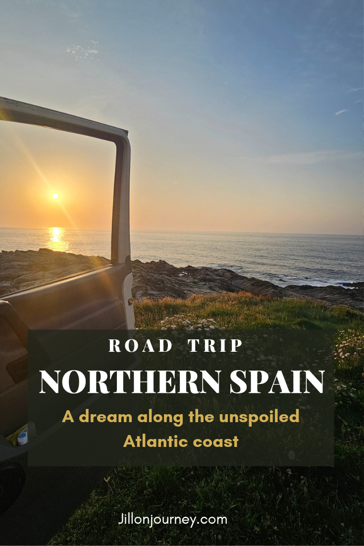 Northern Spain road trip pinterest pin
