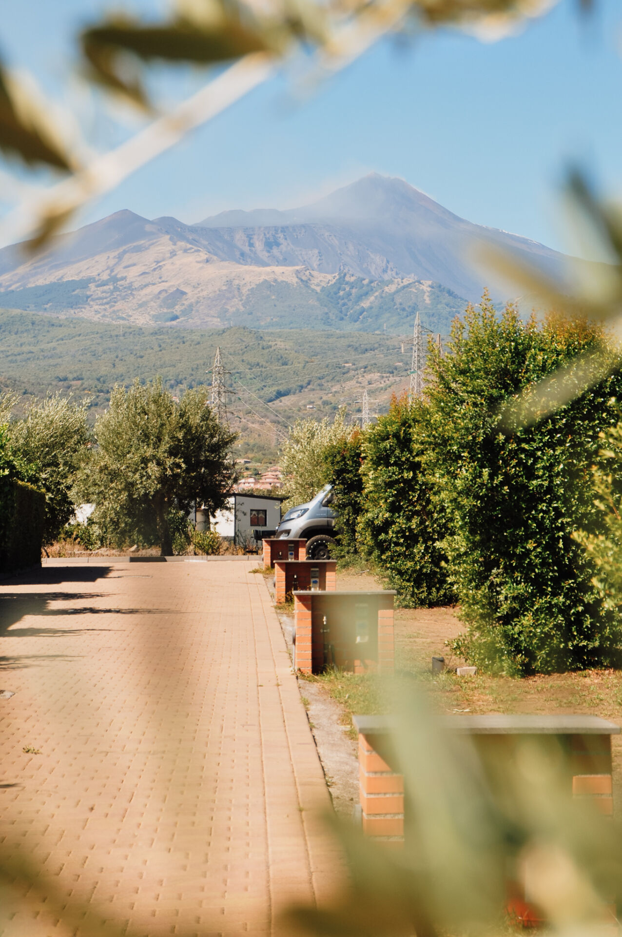 Campsite on our Sicily itinerary / ein Campingplatz auf unserer Sizilien Rundreise im Auto